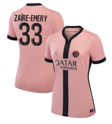 Paris Saint-Germain Warren Zaire-Emery #33 Replika Tredjetrøje Dame 2024-25 Kortærmet